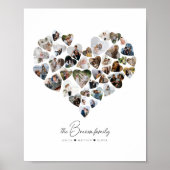 Hart Foto Collage 39 Foto's Valentijnsdag Poster (Voorkant)