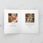 Hart Foto Collage Bruiloft Jubileum Kaart (Binnen)