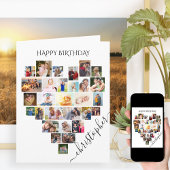 Hart Foto Collage Persoonlijk Manuscript Dag Kaart