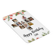 Hart Foto Collage Persoonlijk Manuscript Dag Magneet (Rechterzijde)