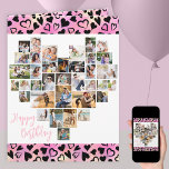 Hart Foto Collage Pink Heart Elke leeftijd Kaart<br><div class="desc">De de verjaardagskaart van de Foto van het hart, geschikt voor om het even welke leeftijd, die u met tot 36 verschillende foto's kunt personaliseren. U kunt de naam van de verjaardagspersoon op de voorzijde en uw douanebericht binnen ook toevoegen. De hartvormige fotocollage bestaat uit verticale, landschaps- en vierkante afbeeldingen....</div>