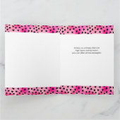 Hart Foto Collage Pink Love Heart Birthday Kaart (Binnen)