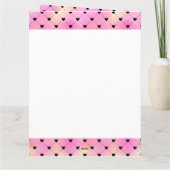 Hart Foto Collage Pink Love Hearts Jubileum Kaart (Achterkant)