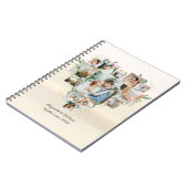 Hart Foto Collage Romantisch Paar Bruiloft Notitieboek (Linkerzijde)