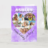 Hart Foto Collage Verjaardag Kaart – Liefdevolle G (Voorkant)