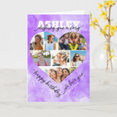 Hart Foto Collage Verjaardag Kaart – Liefdevolle G (Gele Bloem)