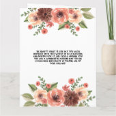 Hart Foto Gepersonaliseerd Script Verjaardag Kaart (Achterkant)