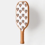 Hart Foto Grappig Grap Geschenk Valentijnsdag Wit Pickleball Paddle (Links)