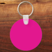 Hart Foto Heet Roze Sleutelhanger (Achterkant)
