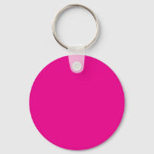 Hart Foto Heet Roze Sleutelhanger (Achterkant)