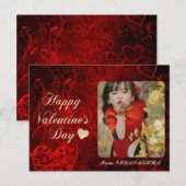 Hart Foto Klaslokaal Valentijnsdag Kaart (Voorkant / Achterkant)