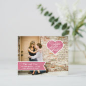 Hart | Foto Opslaan Datum bekendmaking Save The Date (Staand voorkant)