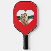 Hart Foto Rood Pickleball Paddle (Voorkant)
