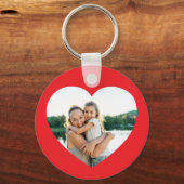 Hart Foto Rood Sleutelhanger (Voorkant)