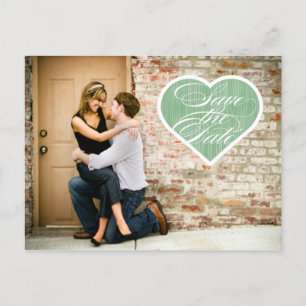 Hart Foto Save the Date Briefkaart