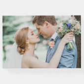 Hart Fotocollage Eucalyptus Bruiloft Gastenboek (Achterkant)