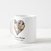 Hart Fotocollage We Love You Mama Koffiemok (Voorkant links)