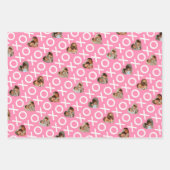 Hart Fotocollage XOXO Rood & Roze Inpakpapier Vel (Voorkant 3)