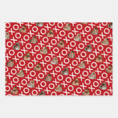 Hart Fotocollage XOXO Rood & Roze Inpakpapier Vel (Voorkant)