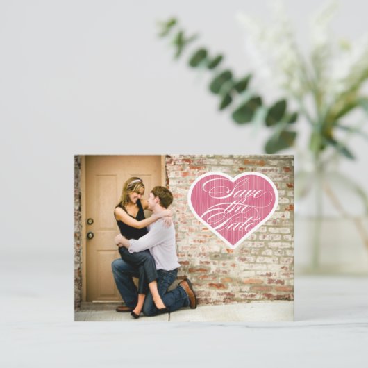 Hart | Foto's opslaan van het Briefkaart Datum (Staand voorkant)