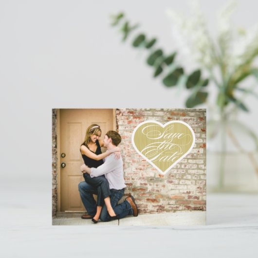 Hart | Foto's opslaan van het Briefkaart Datum (Staand voorkant)