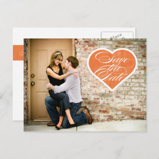 Hart | Foto's opslaan van het Briefkaart Datum (Voorkant / Achterkant)