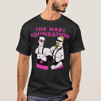Hart Foundation Wrestling Premium T-shirt
