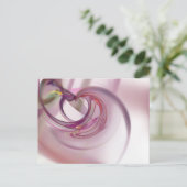 Hart Fractal Briefkaart (Staand voorkant)