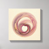 Hart Fractal Canvas Afdruk (Voorkant)