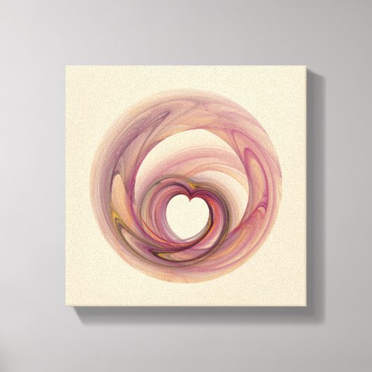 Hart Fractal Canvas Afdruk (Voorkant)