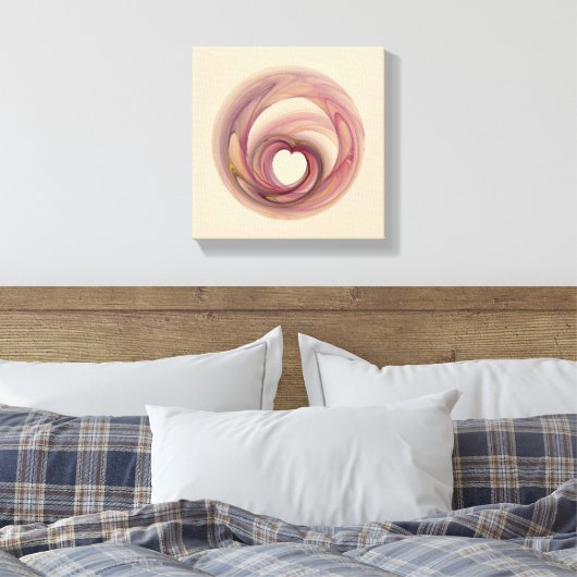 Hart Fractal Canvas Afdruk (Insitu (Slaapkamer))