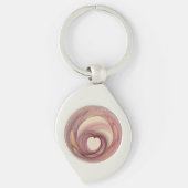 Hart Fractal metal Sleutelhanger (Voorkant)