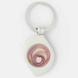 Hart Fractal metal Sleutelhanger