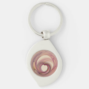 Hart Fractal metal Sleutelhanger