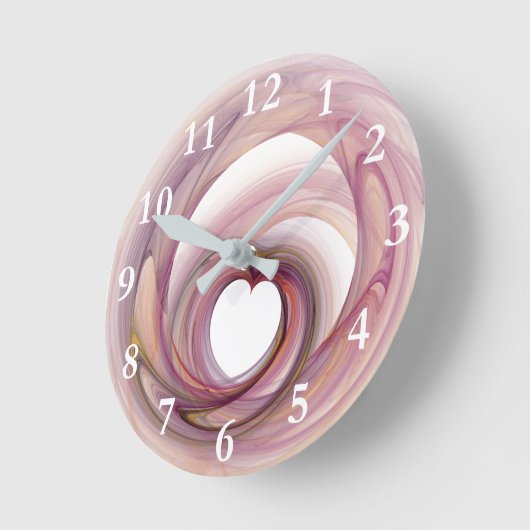 Hart Fractal Ronde Klok (Hoek)