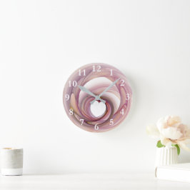 Hart Fractal Ronde Klok