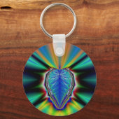 Hart Fractal Sleutelhanger (Voorkant)