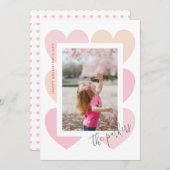 Hart frame Valentijnsdag fotokaart Feestdagenkaart (Voorkant / Achterkant)