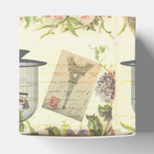 Hart Frans Thema  Paris Favor Boxes Bedankdoosjes (Bovenkant)