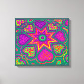 'Hart Full of Love'-paneelafdrukken (rechten) (gro Canvas Afdruk (Voorkant)