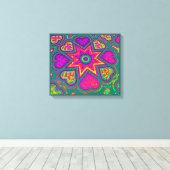 'Hart Full of Love'-paneelafdrukken (rechten) (gro Canvas Afdruk (Insitu (Houten vloer))