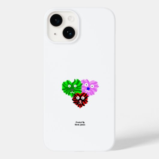 Hart Fuzzies Apple iPhone 14 Hoesje (Achterkant)