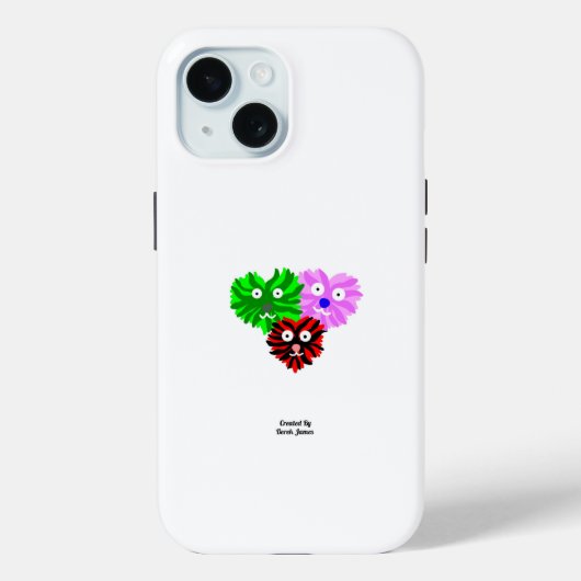 Hart Fuzzies Apple iPhone 15 Hoesje (Achterkant)
