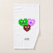 Hart Fuzzies Badkamer Handdoek Set (Handdoek)