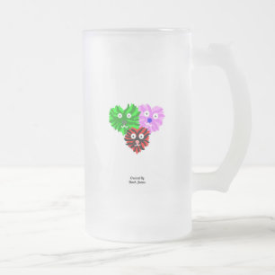 Hart Fuzzies Grote Frosted Glass Mok