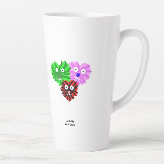 Hart Fuzzies Grote Latte Mok (Rechts)