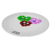 Hart Fuzzies Rond Glas Snijplank (30,4 cm) (Hoek)