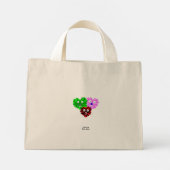 Hart Fuzzies Tiny Canvas tas (Achterkant)