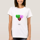 Hart Fuzzies Vrouwen Wit Basic T Shirt (Voorkant)