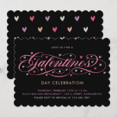 Hart galentinedag kaart (Voorkant / Achterkant)